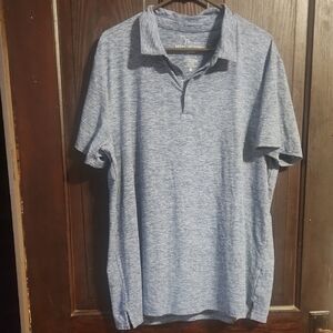 Marc Anthony Heathered Blue Polo Shirt